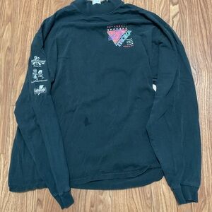 Turtleneck multicolor, black long sleeve